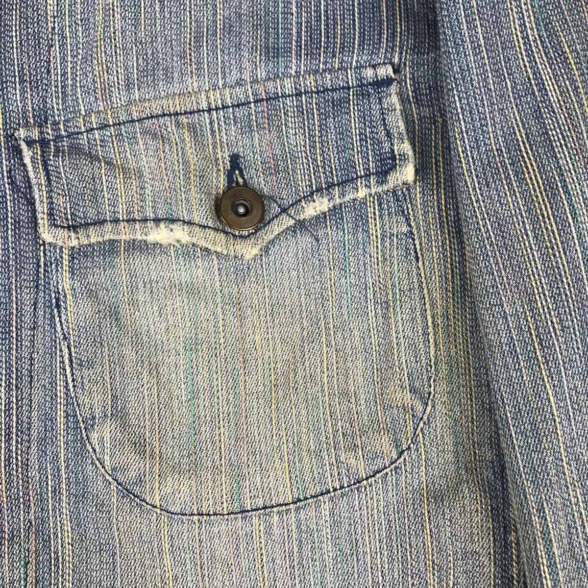 Blue Blue Japan × Japanese Brand DENIM JAPANESE BUTTON UP JACKET Size US L / EU 52-54 / 3 - 9 Thumbnail
