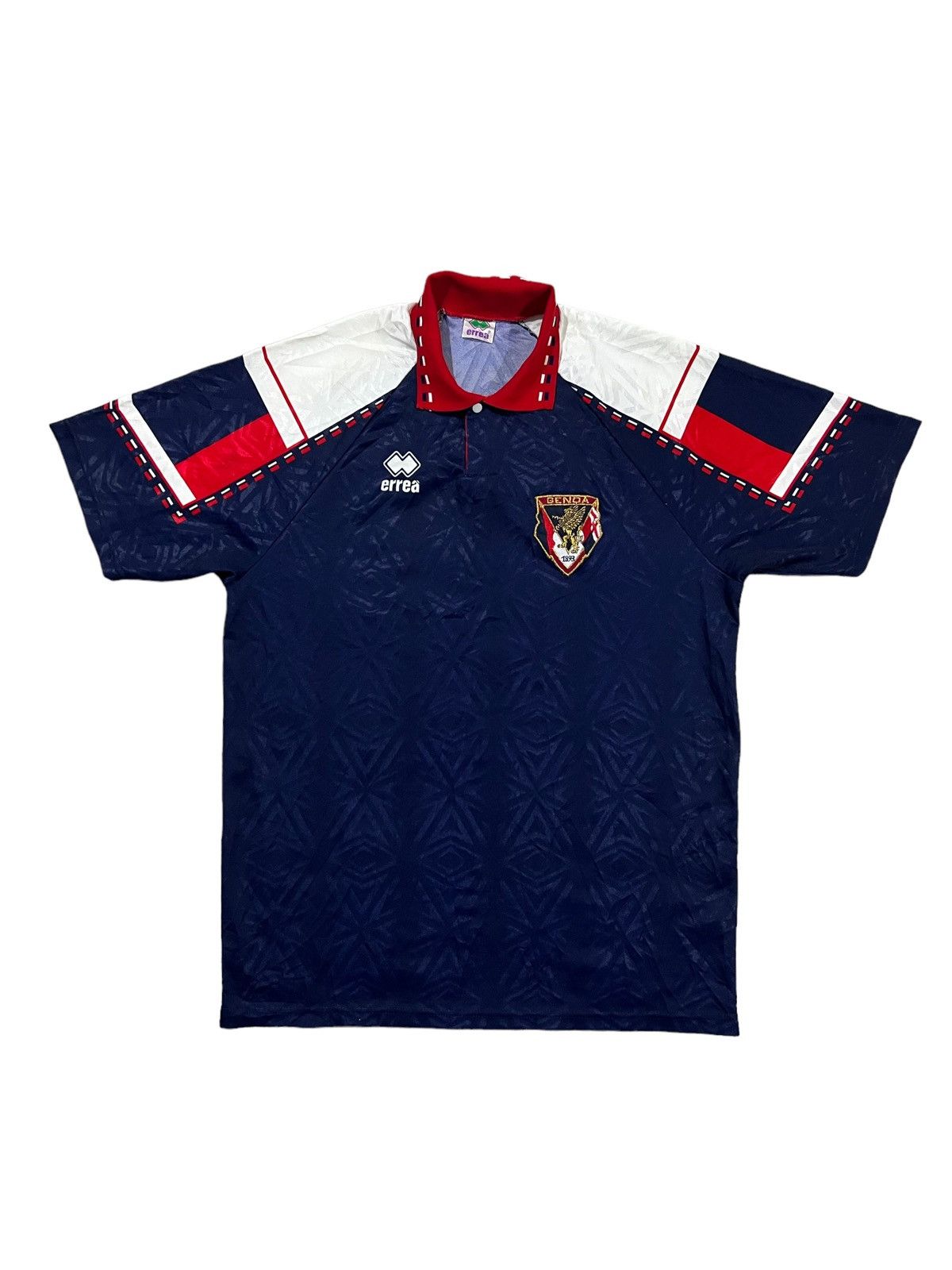 Vintage 1993-94 Errea Genoa FC 🇮🇹 Jersey Kit Juv Milan Napoli #7 Size US M / EU 48-50 / 2 - 3 Thumbnail