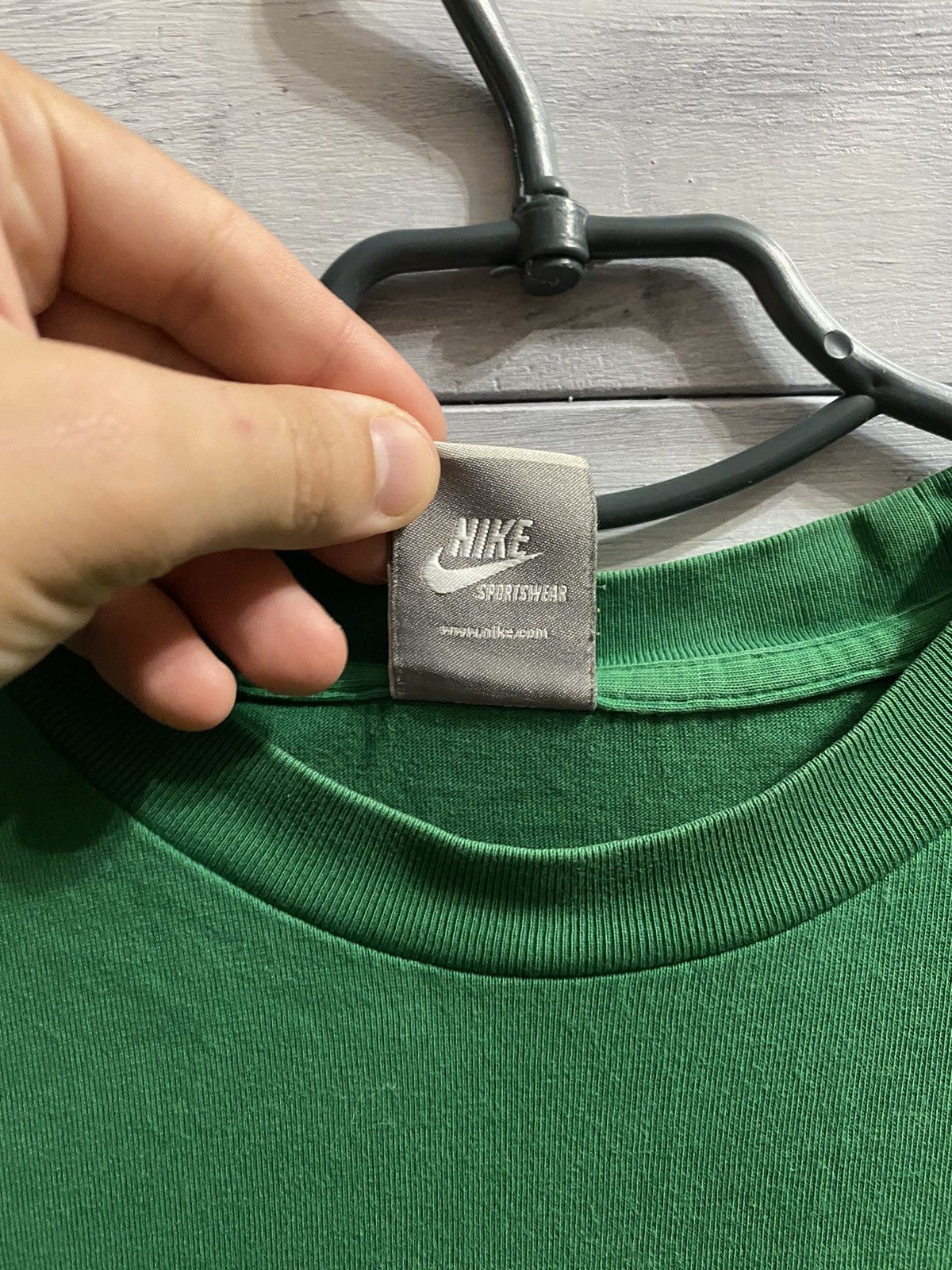 Nike Rare Vintage T-Shirt Nike Y2K Drill style Big Logo. Size US M / EU 48-50 / 2 - 6 Thumbnail