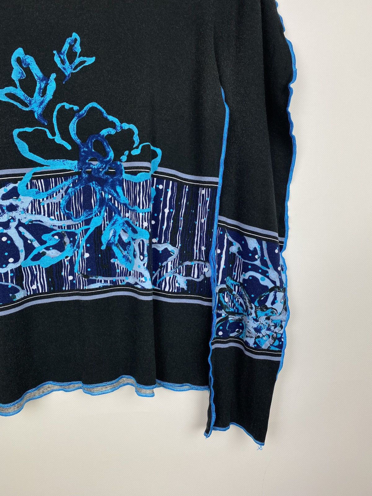 Kenzo VTG Y2K Kenzo Jeans ladie flower print long sleeve top tunic Size M / US 6-8 / IT 42-44 - 8 Thumbnail