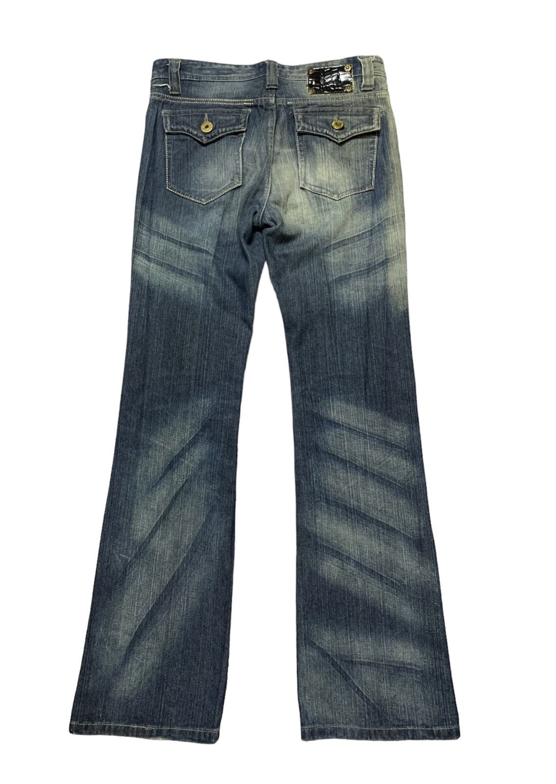 Hysteric Glamour × Japanese Brand × Tornado Mart Flare Japanese Brand Mud Washed Denim Size US 34 / EU 50 - 2 Thumbnail