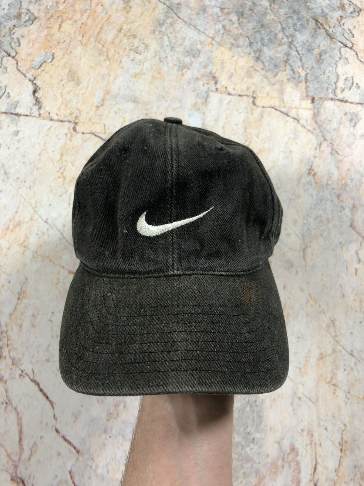 Nike × Vintage Nike vintage blue logo cap Size ONE SIZE - 6 Thumbnail