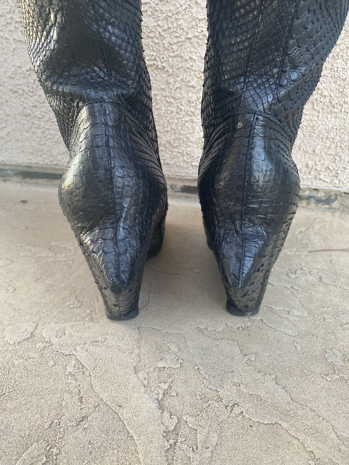 Rick Owens Rick Owens fw10 “gleam” rare runway python turbo wedges Size US 10 / EU 43 - 15 Thumbnail