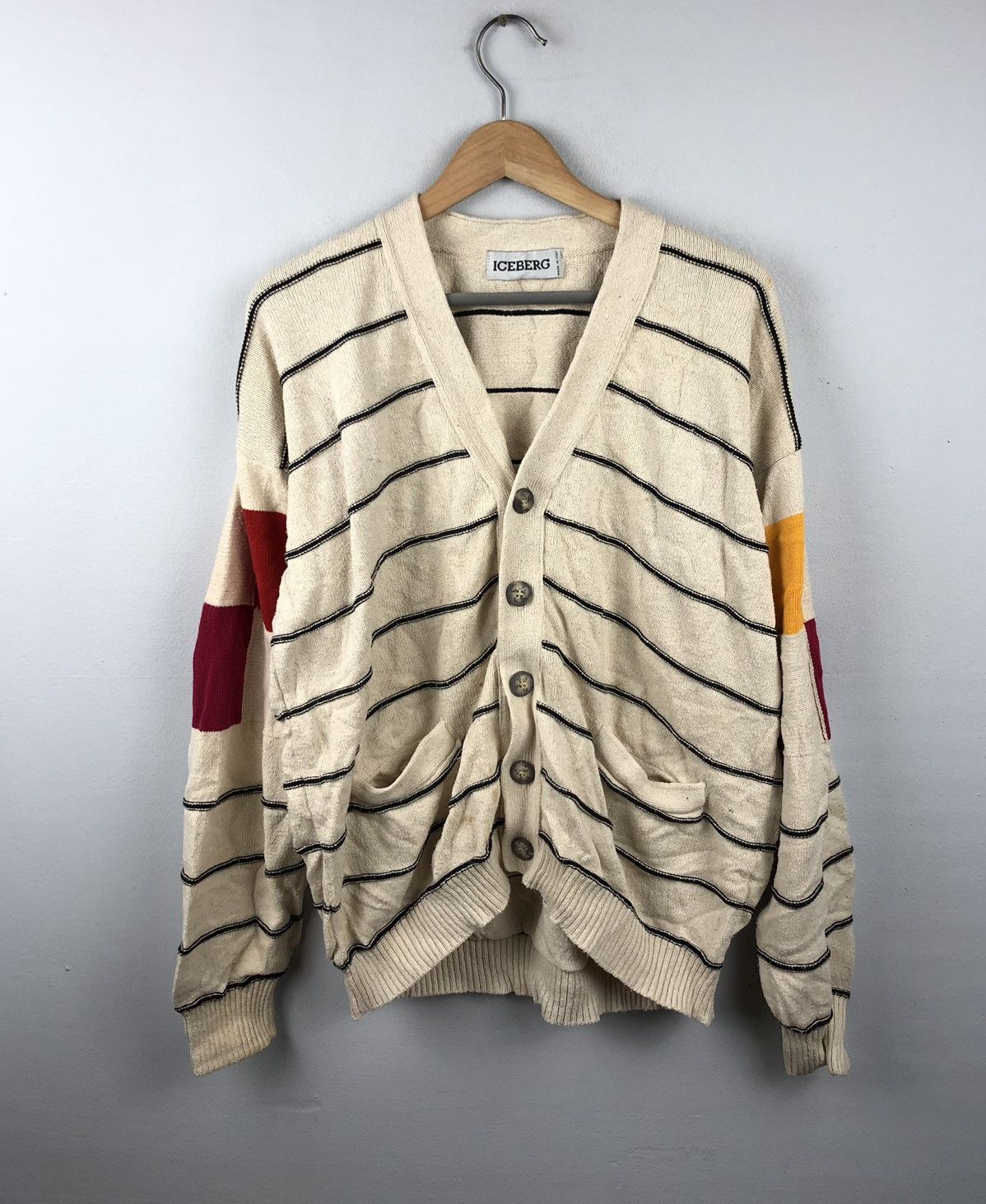 Iceberg × Other Iceberg Knitwear Multi Colour Patchwork Size L / US 10 / IT 46 - 1 Thumbnail