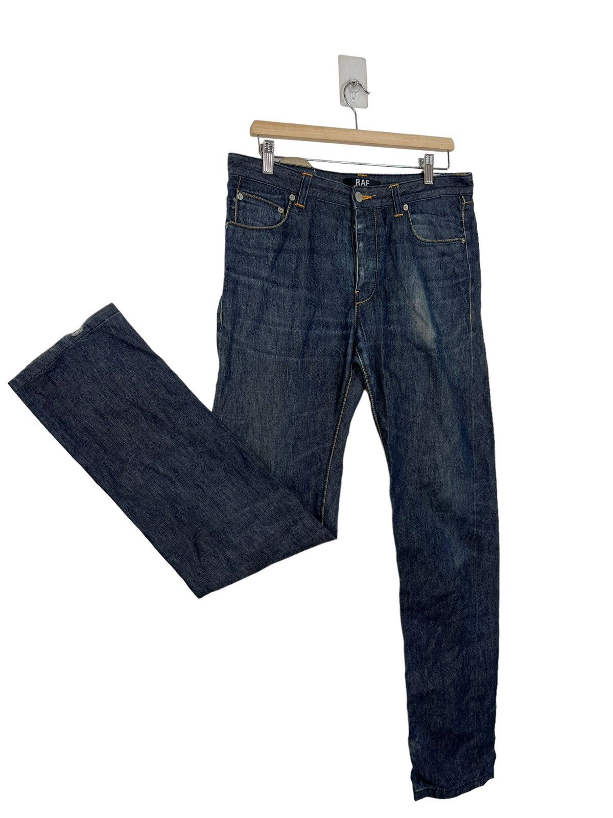 Raf by Raf Simons 💥 RAF BY RAF SIMONS DYED DENIM JEANS MADE IN ITALY Size US 34 / EU 50 - 4 Thumbnail