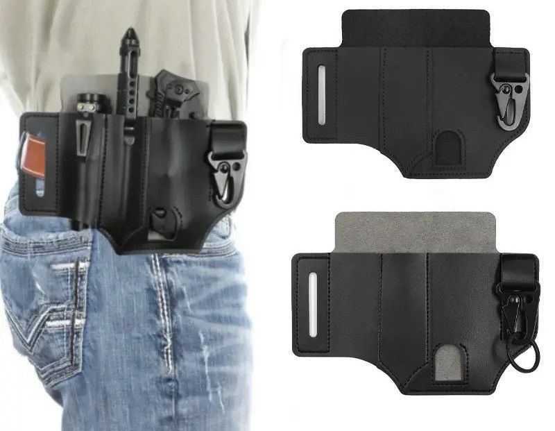 Leather Multifunctional Storage Tool Pocket Size ONE SIZE - 5 Thumbnail