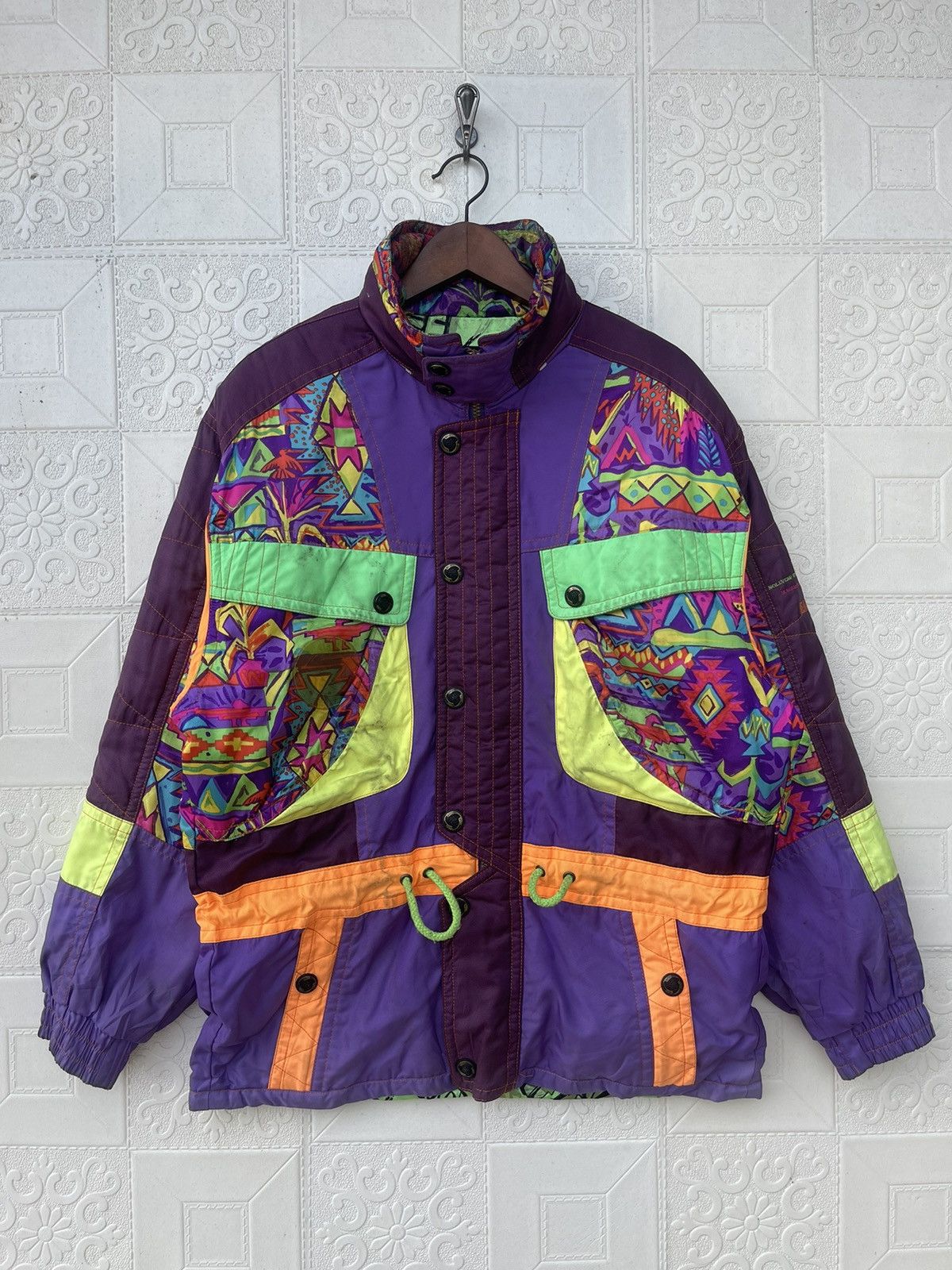 image of Bomber Jacket x Ski Vintage Ski Killy Couleur Feutre Jacket, Men's (Size Large)