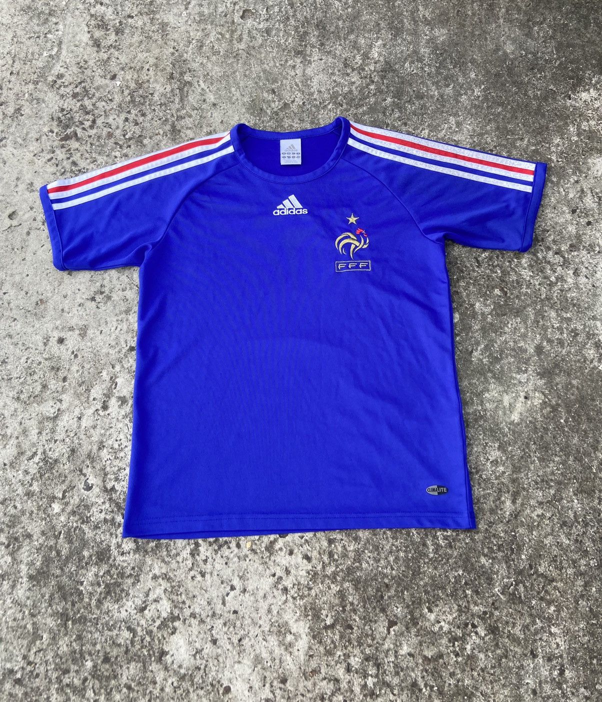 Adidas Vintage adidas France soccer jersey Streetwear Blokecore VTg Size US XS / EU 42 / 0 - 1 Thumbnail