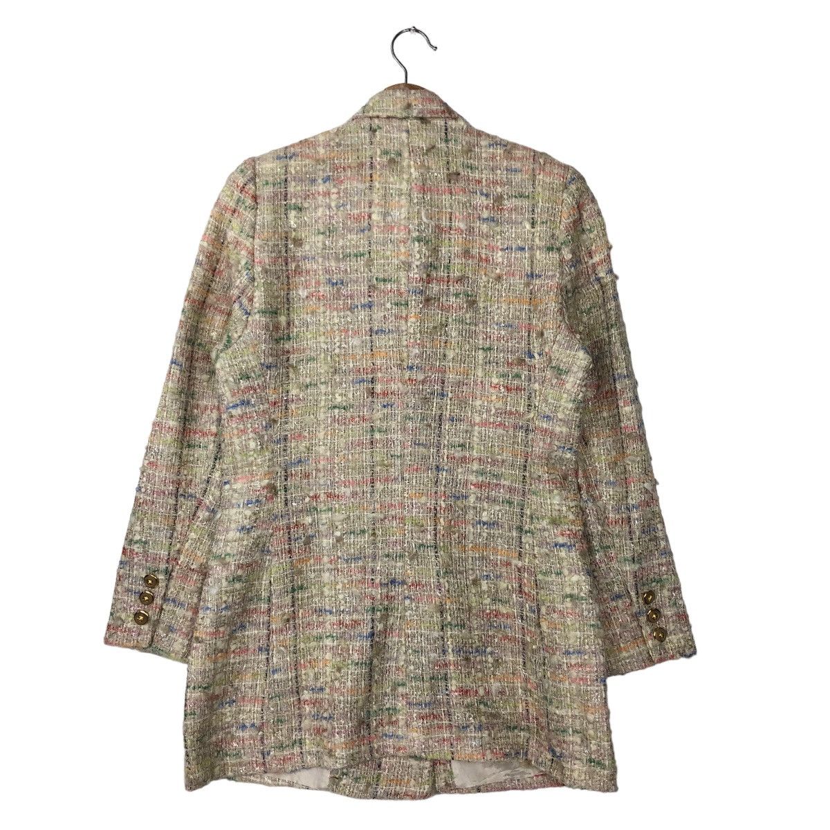 Japanese Brand VINTAGE TWEED JACKET ITALIAN MADE COUTURE BY CLARA DELLA Size US S / EU 44-46 / 1 - 7 Thumbnail