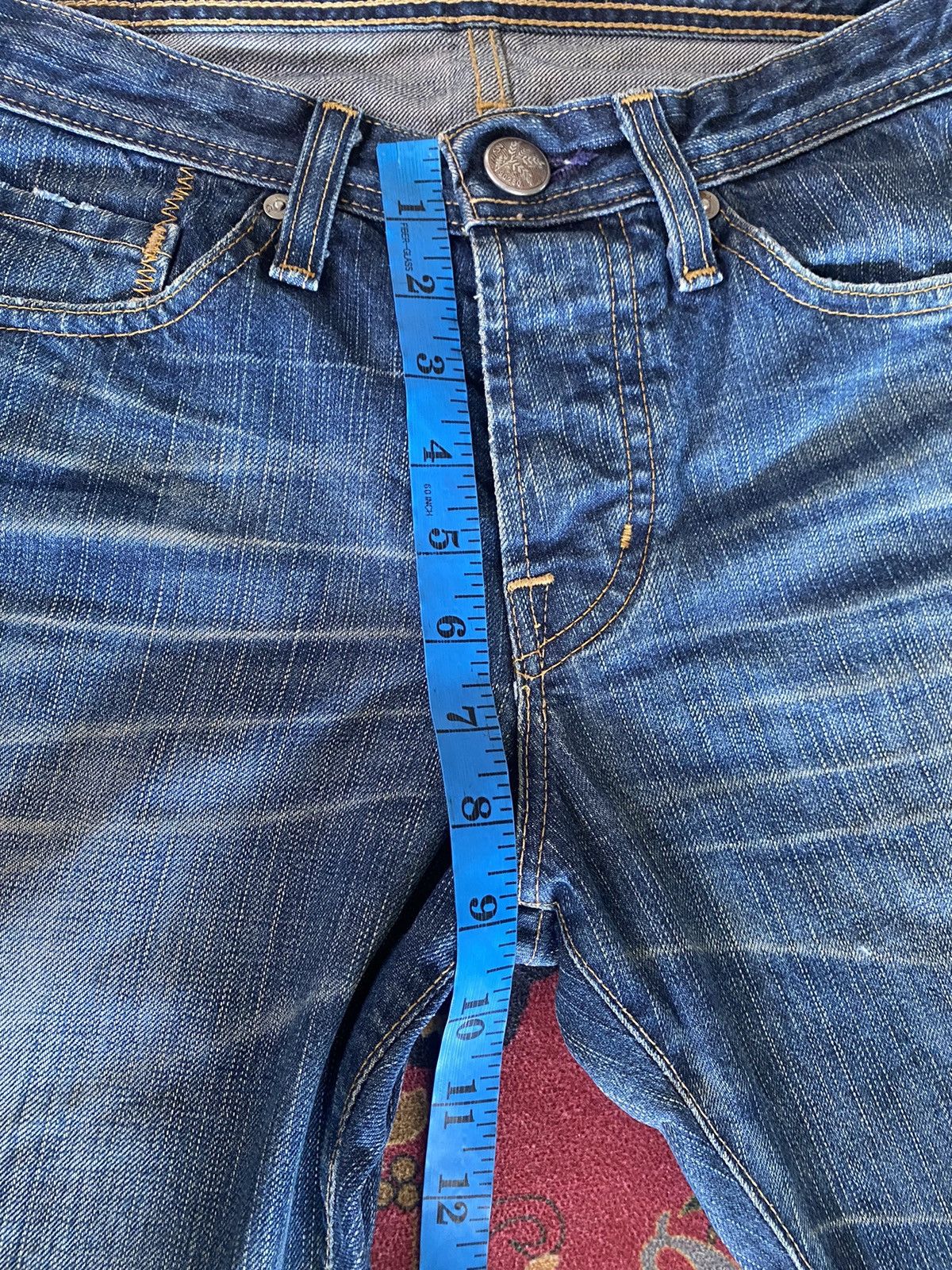 AG Adriano Goldschmied × Vintage 🔥RARE🔥Vintage AG Adriano Goldschmied Blue Faded Jeans Size US 31 - 14 Thumbnail