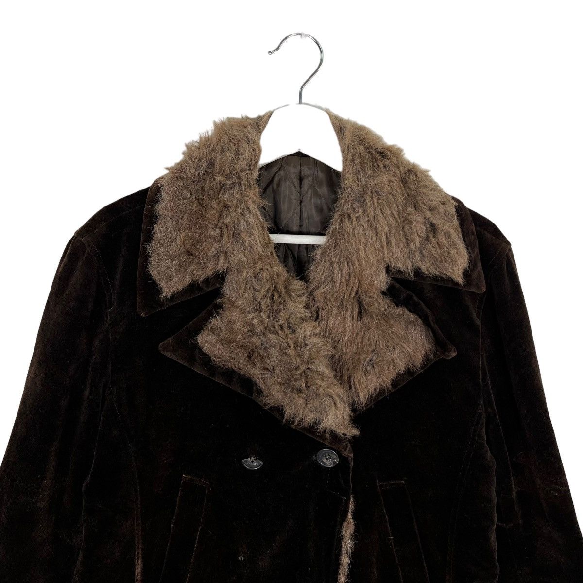 Tornado Mart 🔥 TORNADO MART FAUX FUR TRIM VELVET COAT JACKET Size US M / EU 48-50 / 2 - 3 Thumbnail