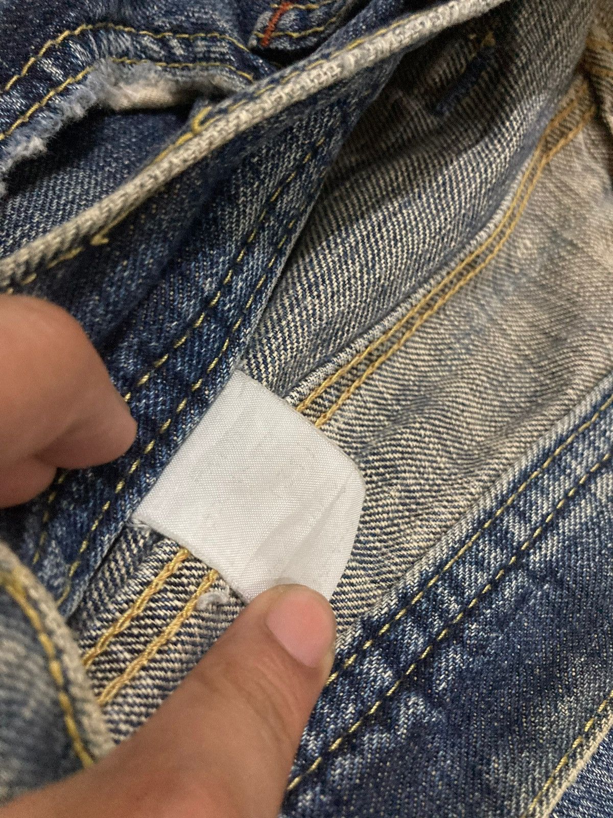 Japanese Brand × Vintage Vintage 90s Japanese Straight Cut Kaihara Jeans Size US 32 / EU 48 - 11 Thumbnail