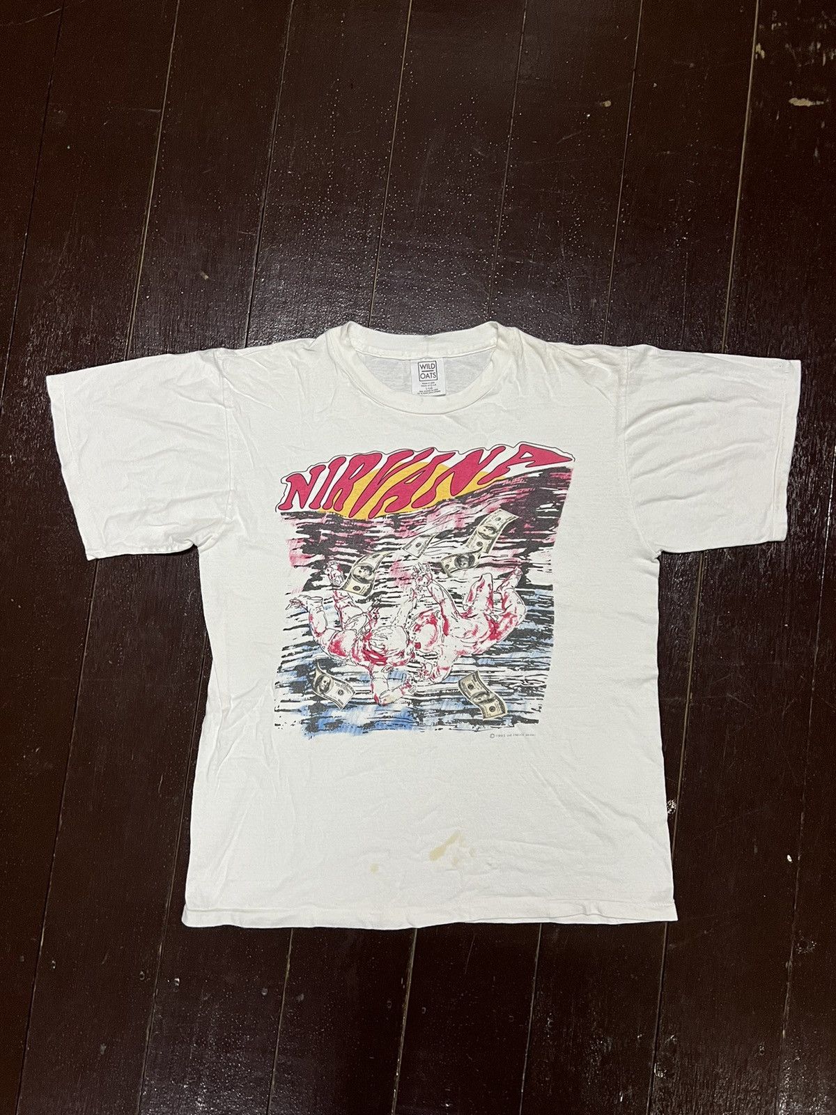 Vintage Nirvana 1993 Design nevermind Kurt Cobain rare