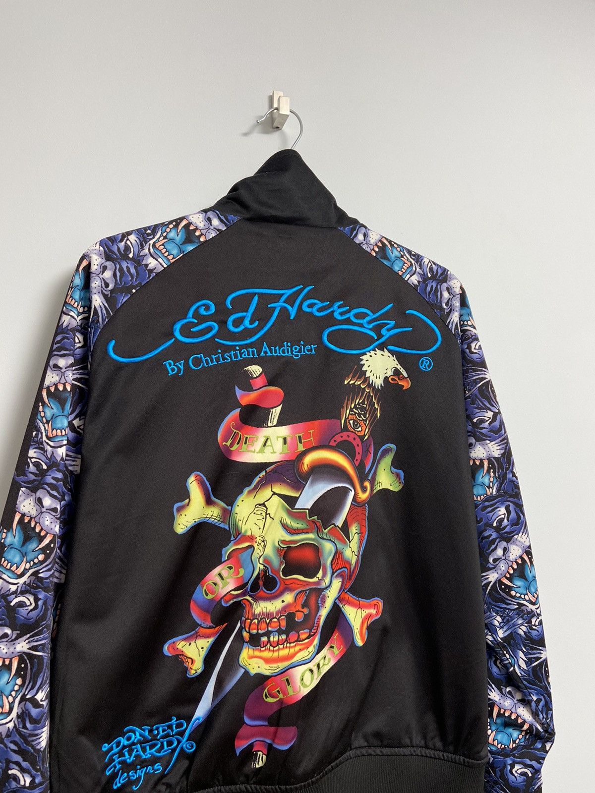Ed Hardy Vintage Ed Hardy Track Top Jacket Black Logo Size US S / EU 44-46 / 1 - 2 Thumbnail