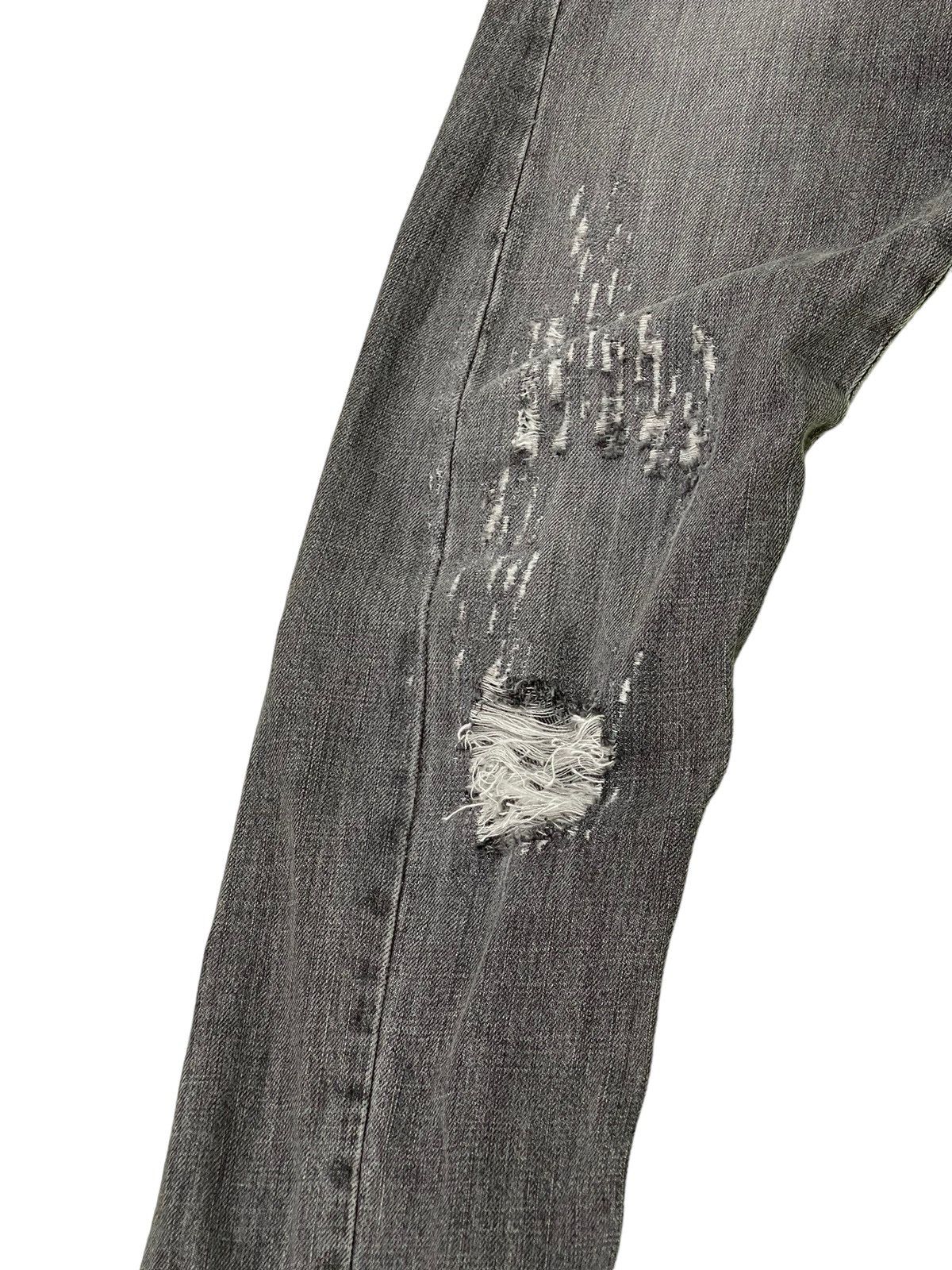 Japanese Brand Flare Jeans Klein Plus Homme Distress Slim Boot Cut 5🟦9 Size US 29 - 6 Thumbnail
