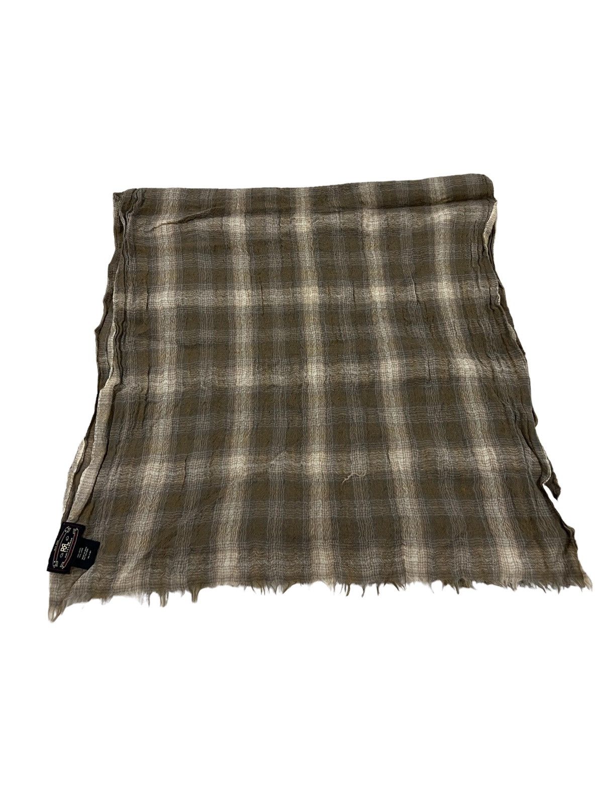 RRL Ralph Lauren GRAIL🔥RRL 🇺🇸 Classic Madras Checked Plaid Wool Scarves Size ONE SIZE - 4 Thumbnail