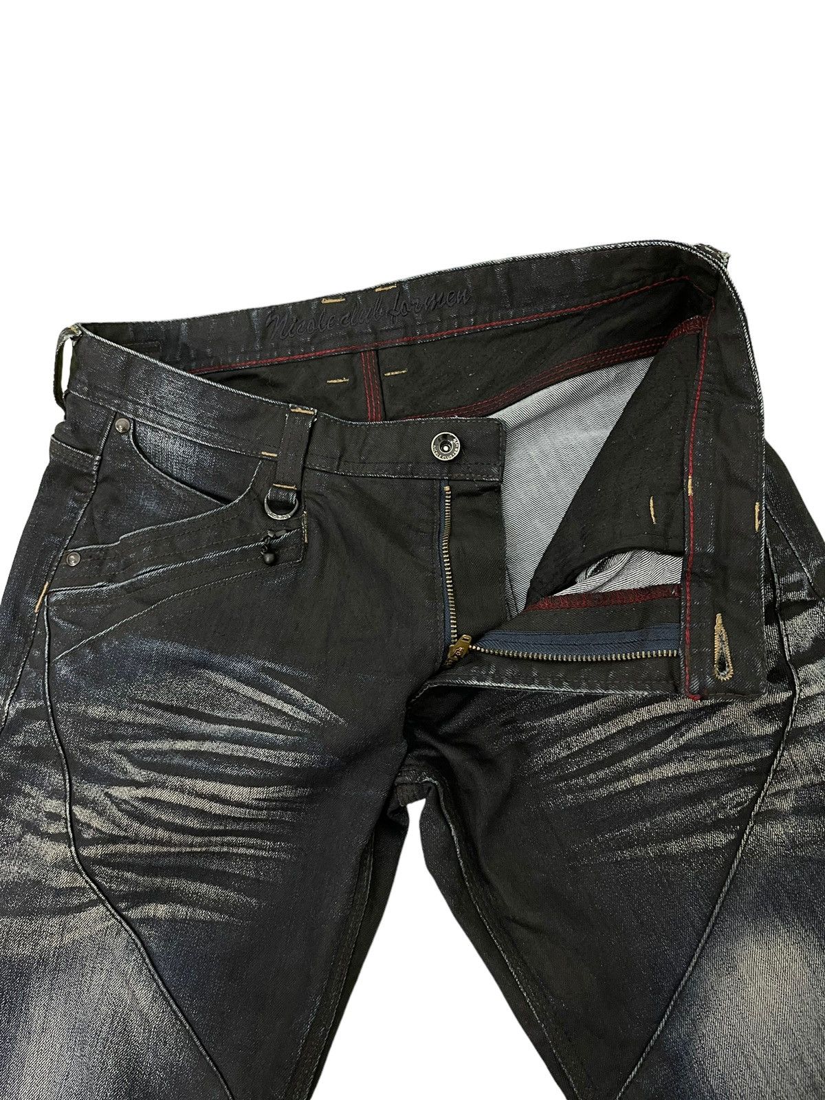 Japanese Brand Slim Jeans Nicole Club Coated Denim Clawmark Stretch 5🟦8 Size US 32 / EU 48 - 10 Thumbnail