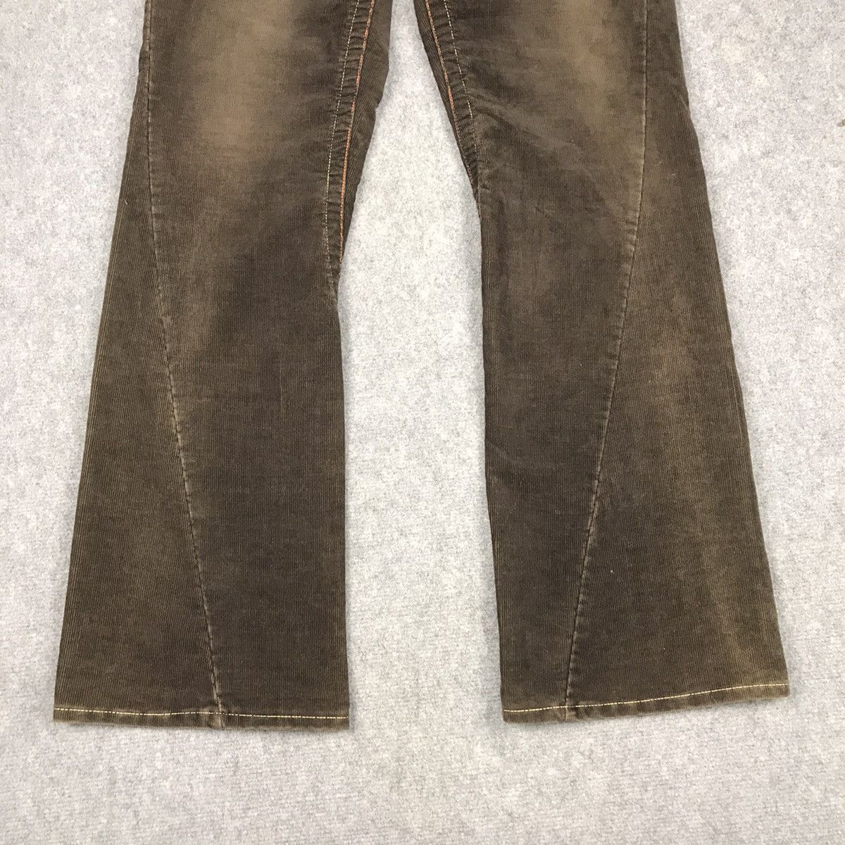 Japanese Brand FLARED CORDUROY🔥JUN MEN BROWN BOOTCUT PANTS Size US 30 / EU 46 - 2 Thumbnail