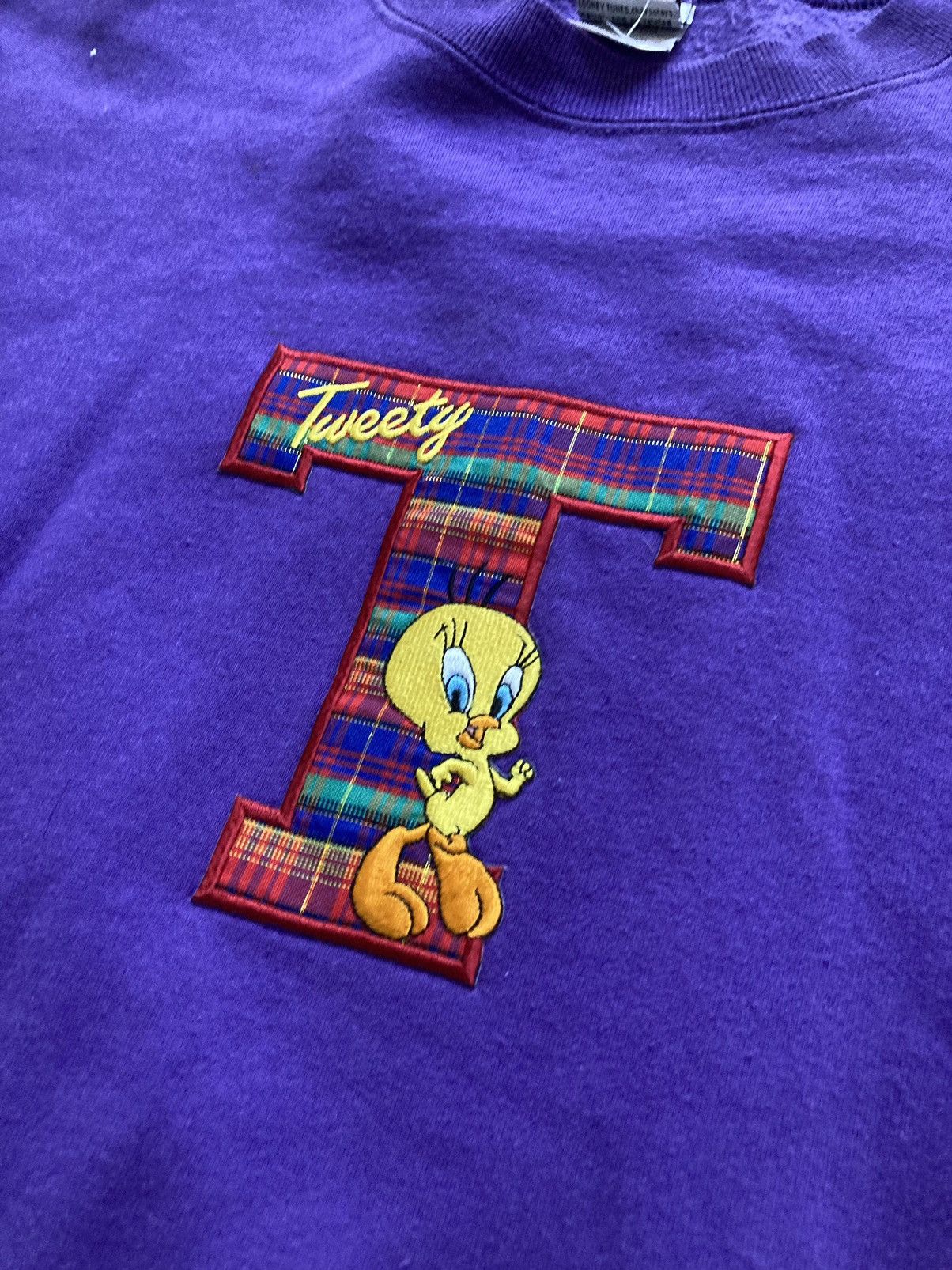 Vintage × Warner Bros Boxy Tweety Bird Sweater Size US XL / EU 56 / 4 - 2 Thumbnail