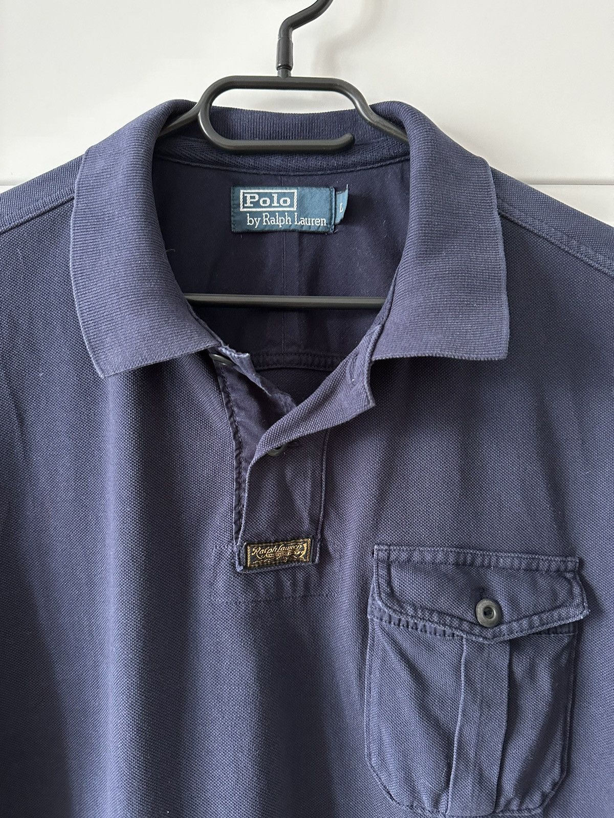 Polo Ralph Lauren Vintage Polo Ralph Lauren polo shirt dark blue Size US L / EU 52-54 / 3 - 2 Thumbnail