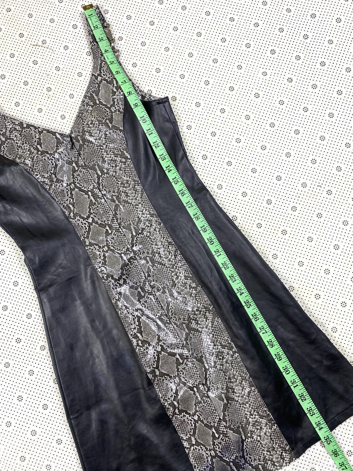 Leather Faux Snake Skin Midi Dress By Kin Lee Size S / US 4 / IT 40 - 7 Thumbnail