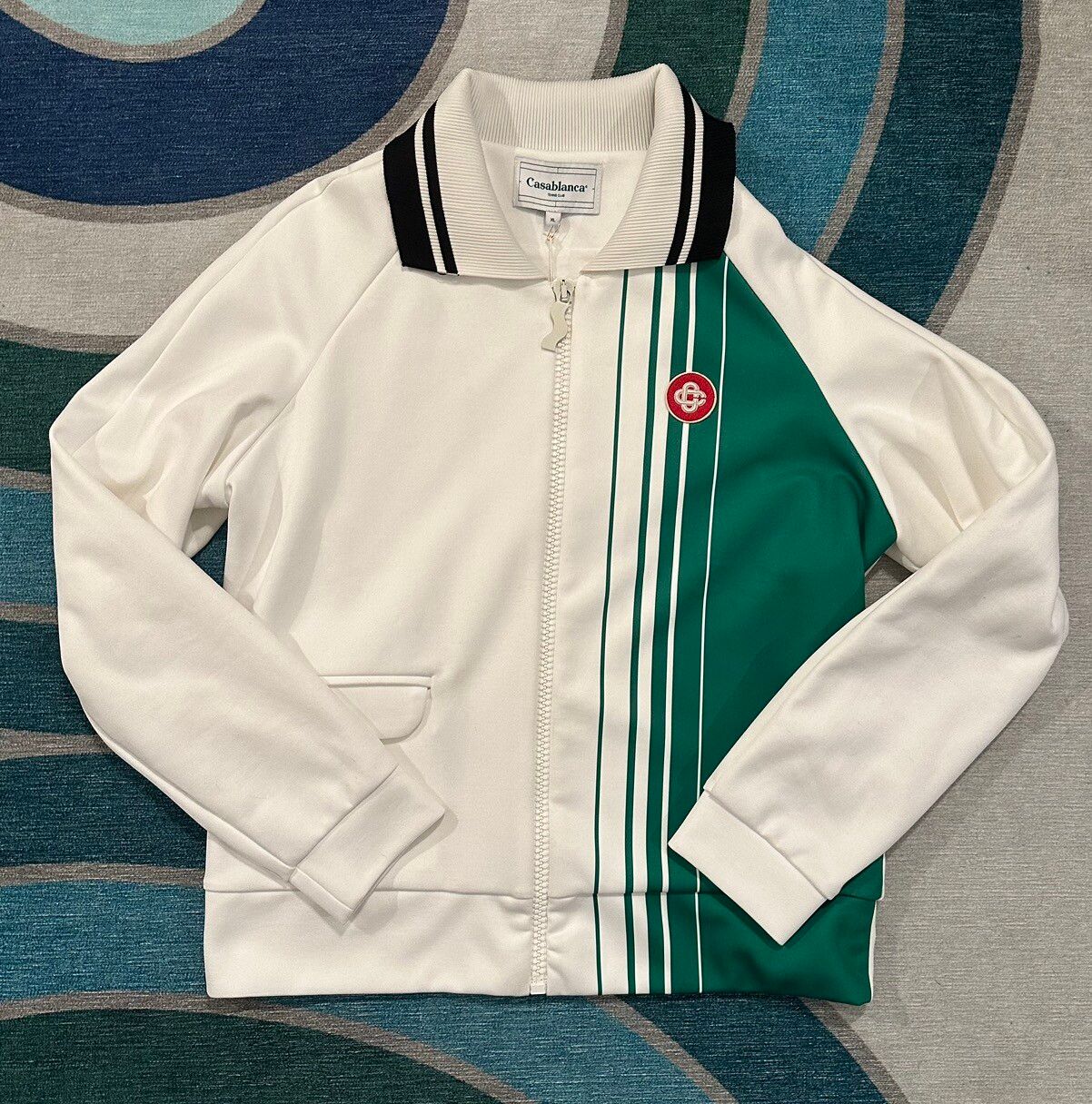 Pre-owned Casablanca Tennis Jacket In White