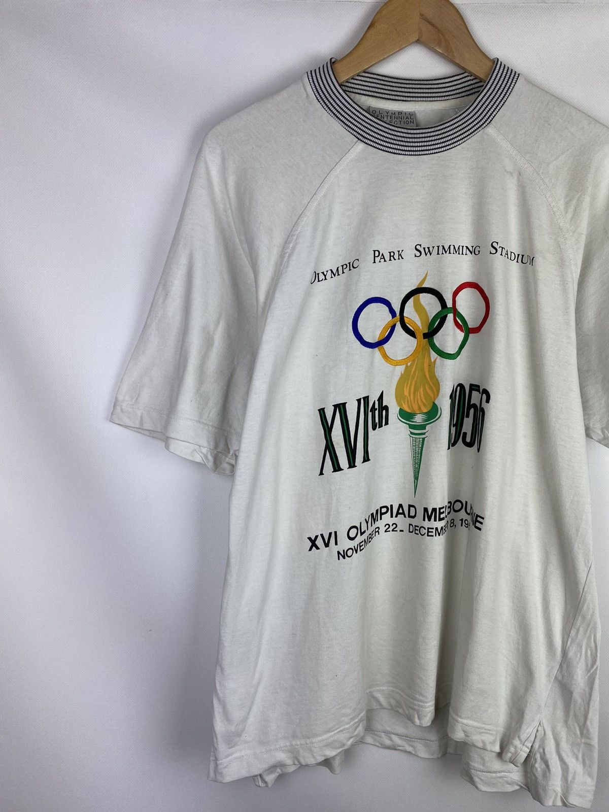 Adidas Rare VTG Adidas XVI Olympic Games 1956 men’s t shirt size M Size US M / EU 48-50 / 2 - 2 Thumbnail