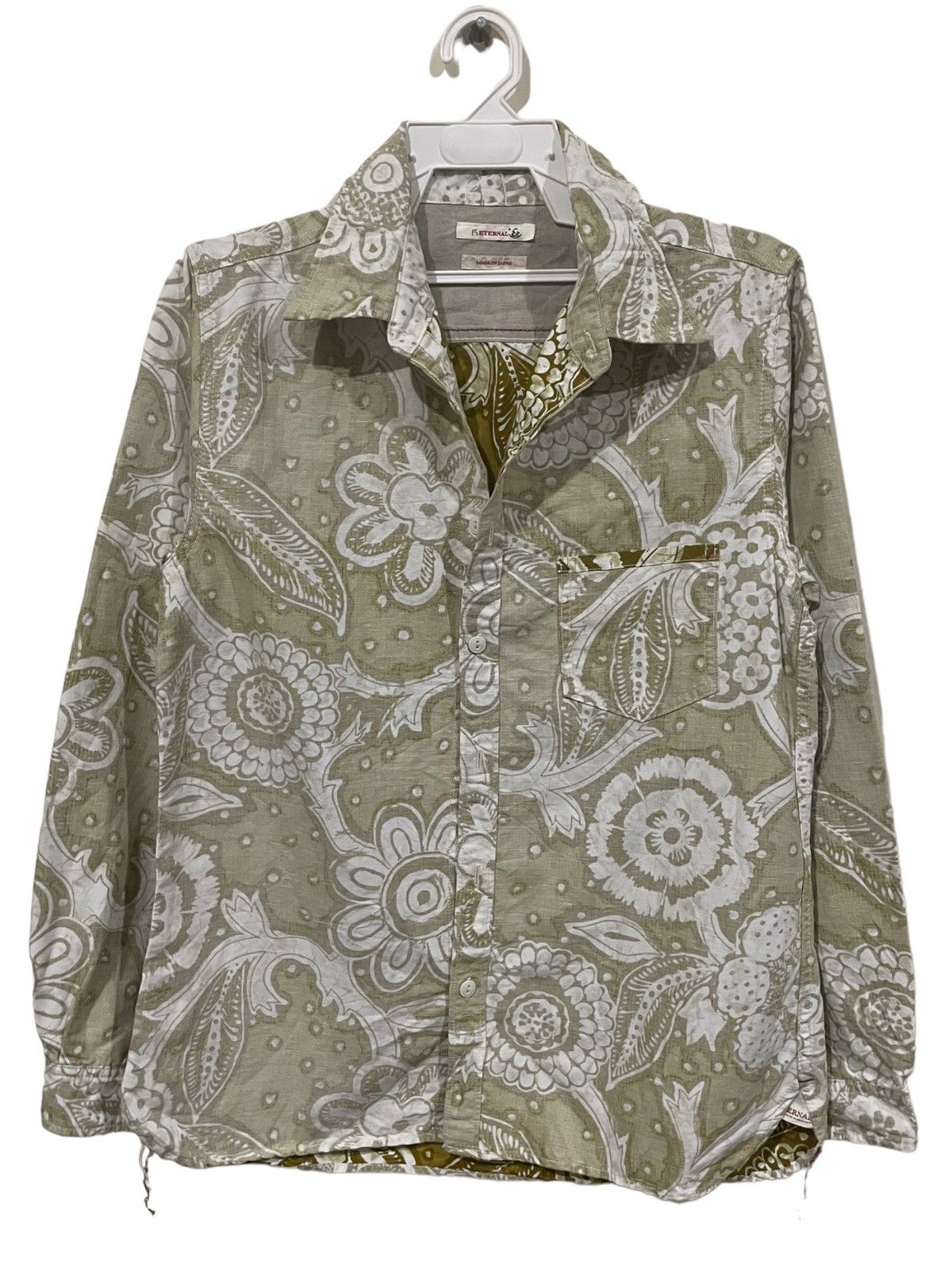 Eternal × Japanese Brand Rare🔥Eternal Japan Floral Paisley Reversible Fabric Shirts Size US M / EU 48-50 / 2 - 1 Thumbnail