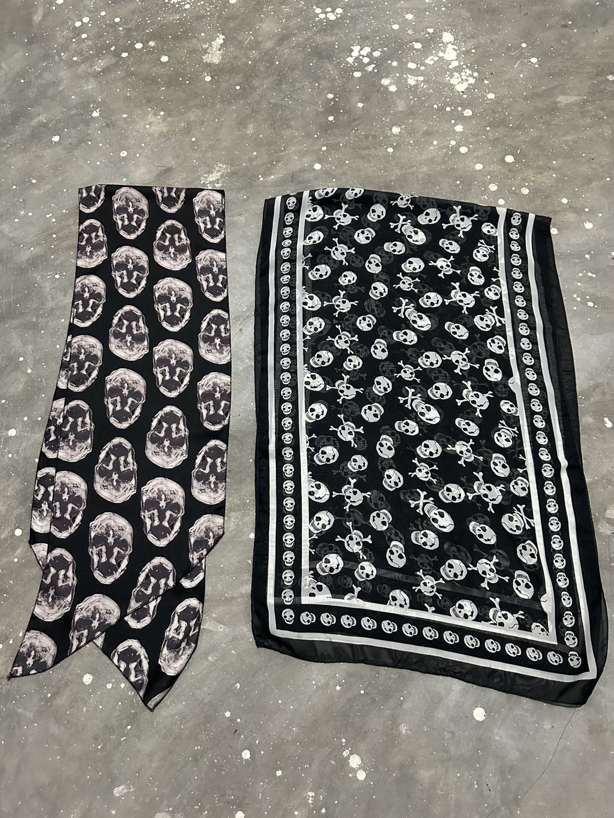 Other 2 item Skull Skeleton Punk Scarves Size ONE SIZE - 7 Thumbnail