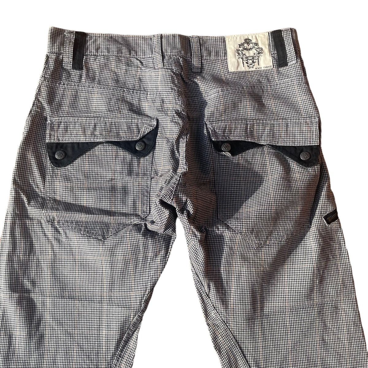 If Six Was Nine × Japanese Brand × Le Grande Bleu (L.G.B.) 🇯🇵 ROOT THREE SPIRAL CUT CHECKERED PANTS Size US 32 / EU 48 - 5 Thumbnail