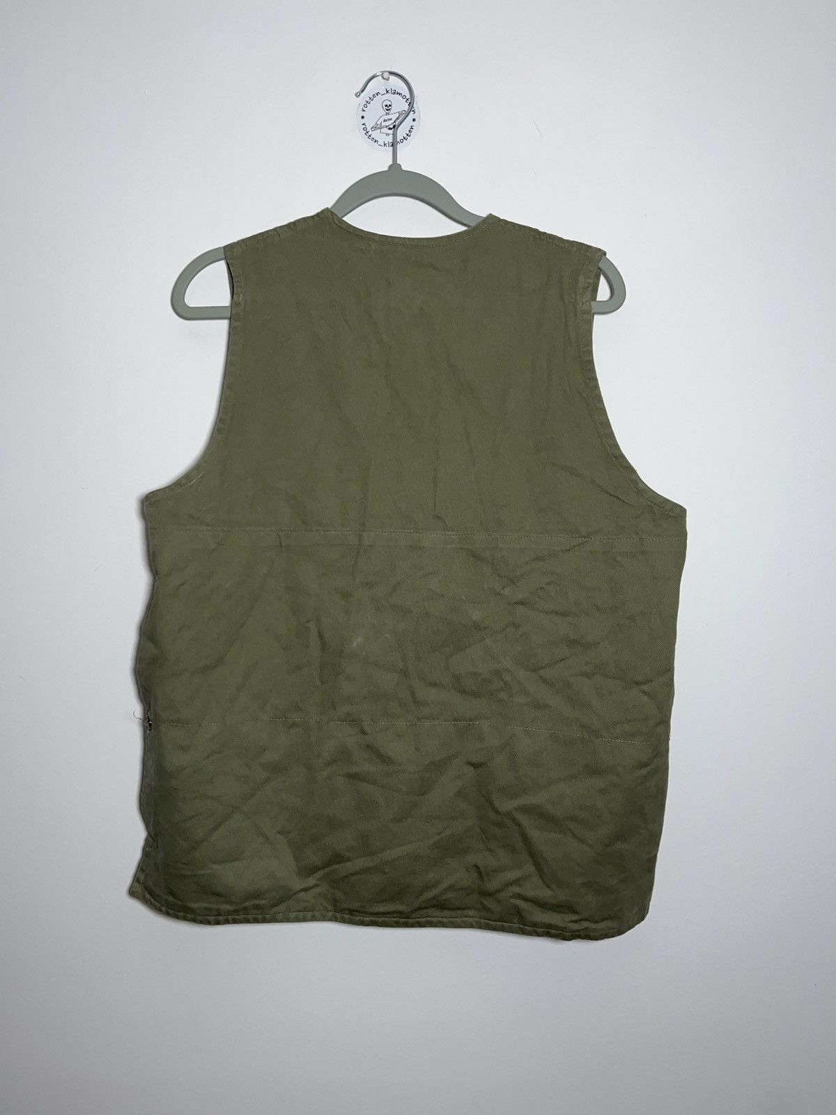 Vintage 80s vintage Italy fishing cargo vest jacket khaki Size US M / EU 48-50 / 2 - 5 Thumbnail