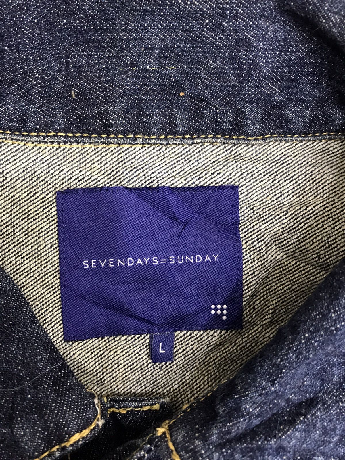 Japanese Brand SEVENDAYS=SUNDAYS Type 2 Oversize Trucker Jacket Size L / US 10 / IT 46 - 6 Thumbnail