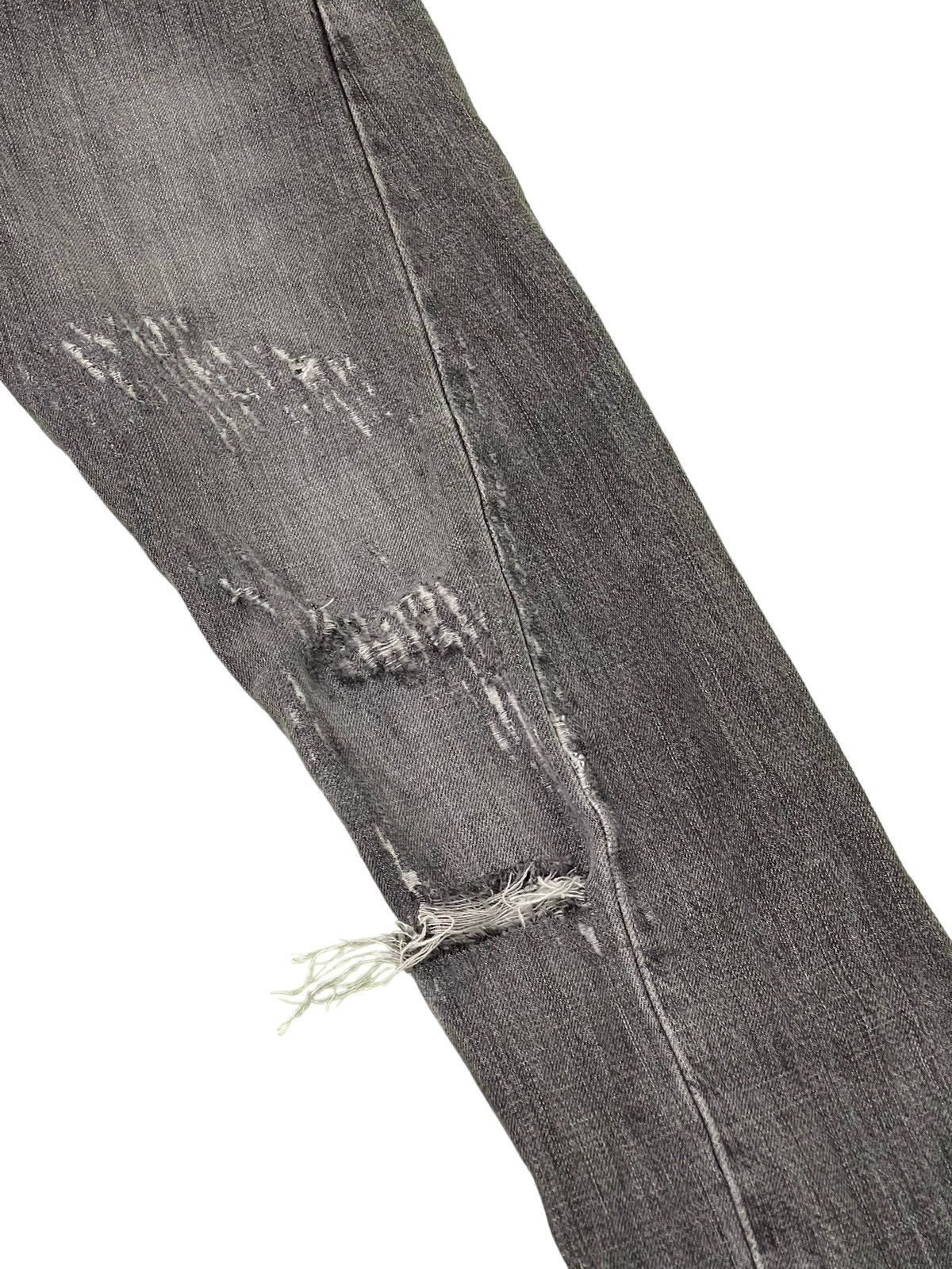 Japanese Brand Flare Jeans Klein Plus Homme Distress Slim Boot Cut 5🟦9 Size US 29 - 7 Thumbnail