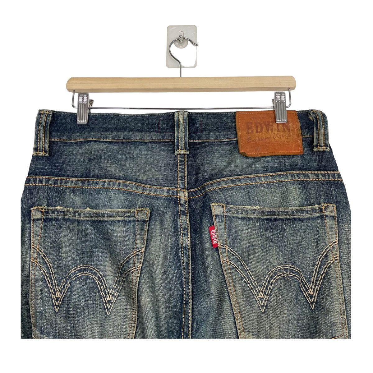 Edwin × Japanese Brand FLARE 💥 EDWIN EXCLUSIVE DENIM JEAN Size US 34 / EU 50 - 10 Thumbnail