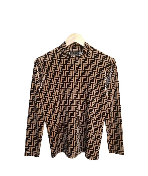 Fendi Fendi Monogram Velvet Shirt | Grailed