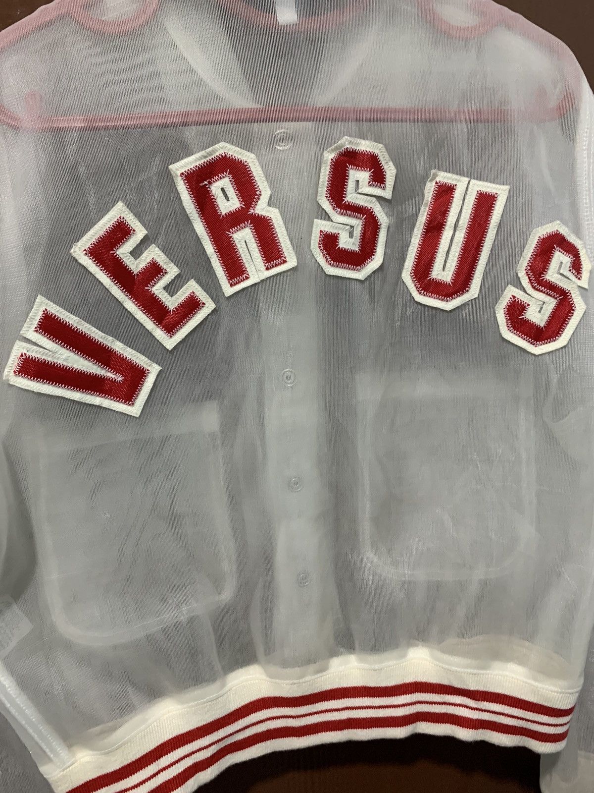 Versace Vintage VERSUS VERSACE Transparent Cropped Jacket Size S / US 4 / IT 40 - 4 Thumbnail