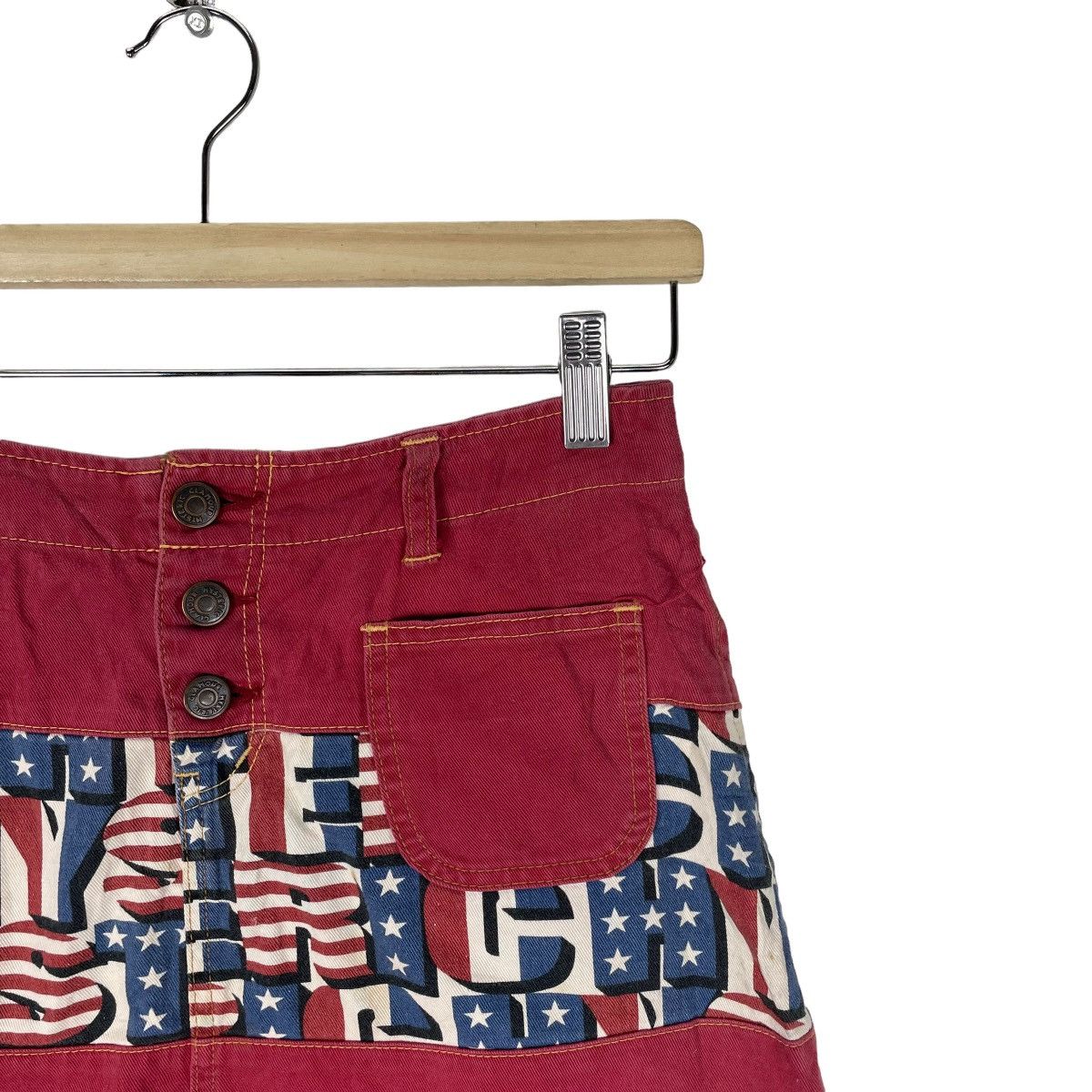 Hysteric Glamour ⚡️HYSTERIC GLAMOUR USA FLAG SHORT SKIRTS Size 27" / US 4 / IT 40 - 3 Thumbnail