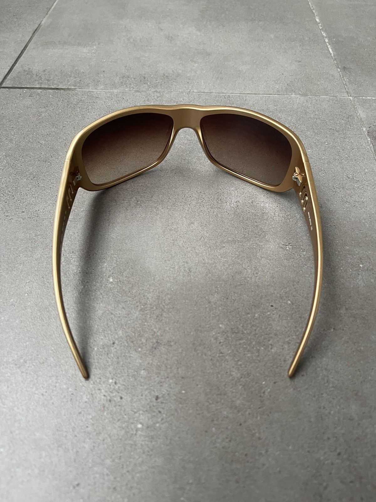 Prada !DS! Miu Miu SMU08H 7PO-7K1 Shiny Gold Sunglasses Size ONE SIZE - 9 Thumbnail