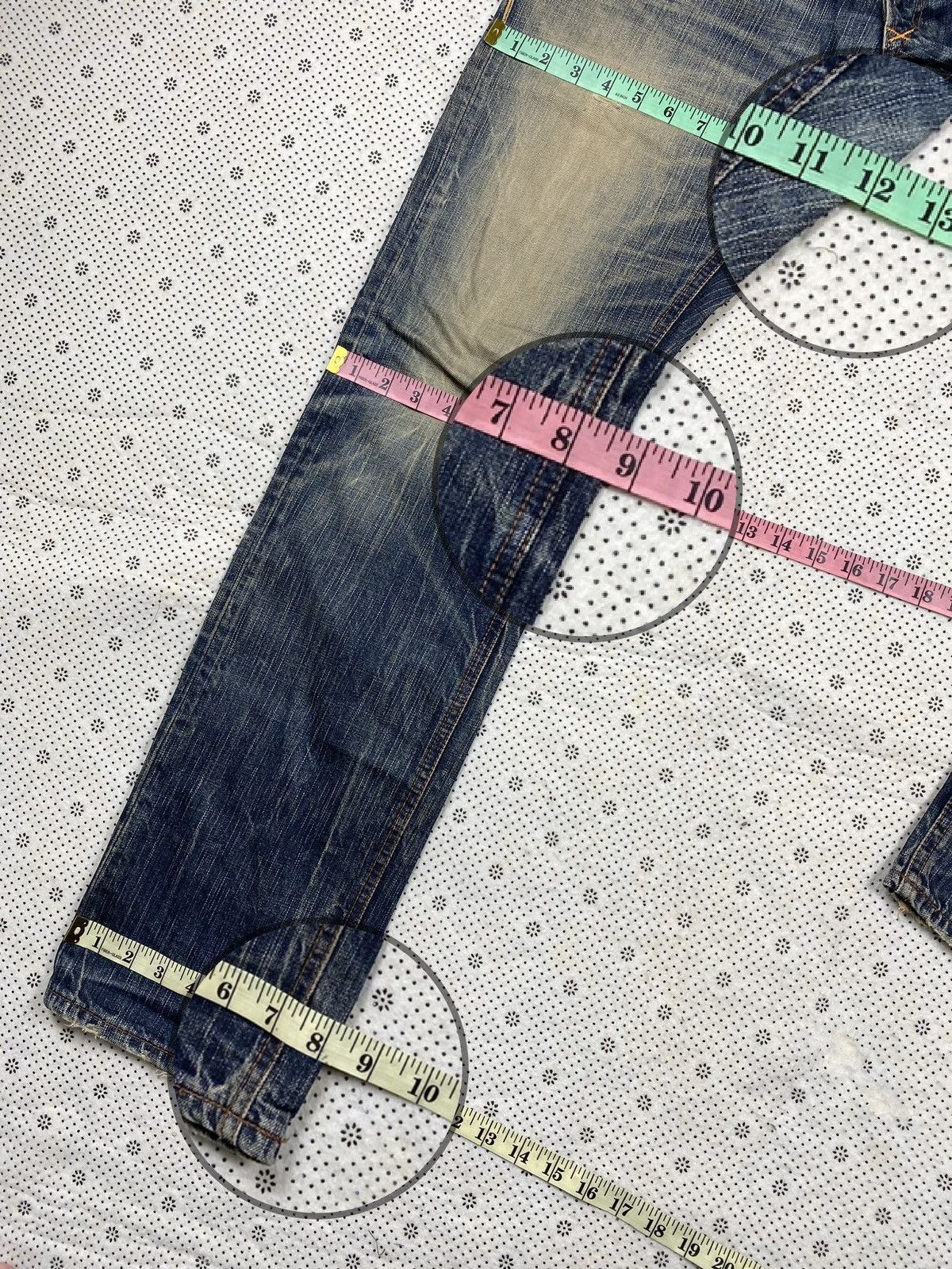 Japanese Brand Distressed Denim By Blue Way Size US 35 - 4 Thumbnail