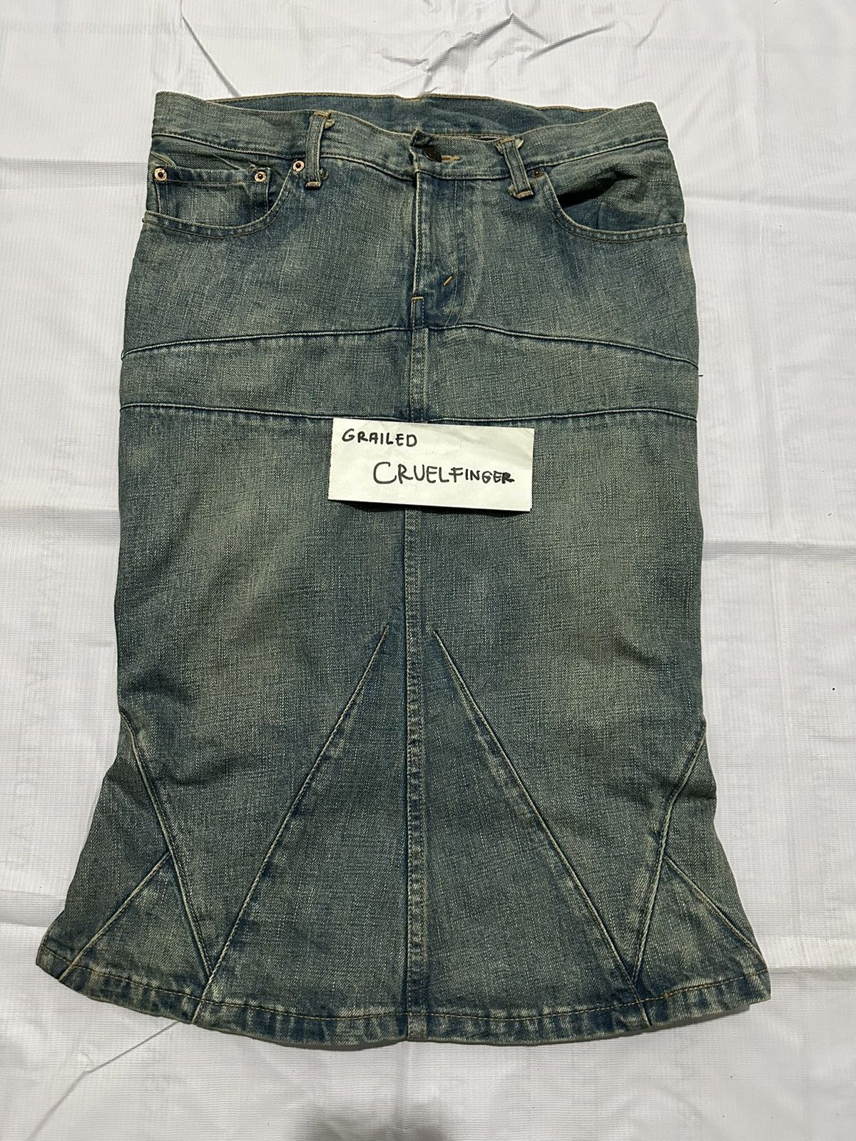Comme des Garcons Junya Watanabe FW 2004 Denim Mermaid Skirt Size 30" / US 8 / IT 44 - 21 Thumbnail