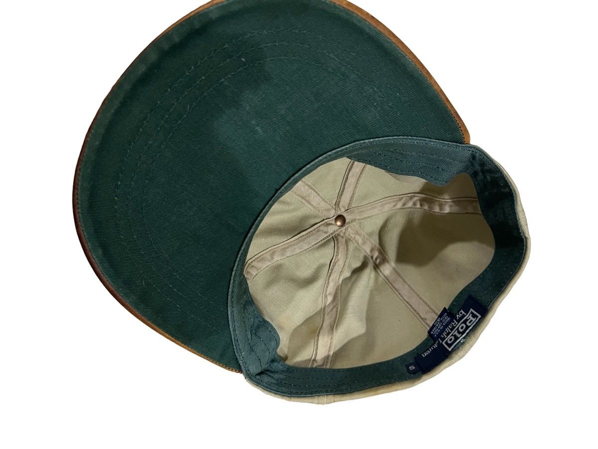 Lo Life RARE🔥80s Polo Sportsman Two Dogs Leather Brim Full Cap Hat Size ONE SIZE - 6 Thumbnail