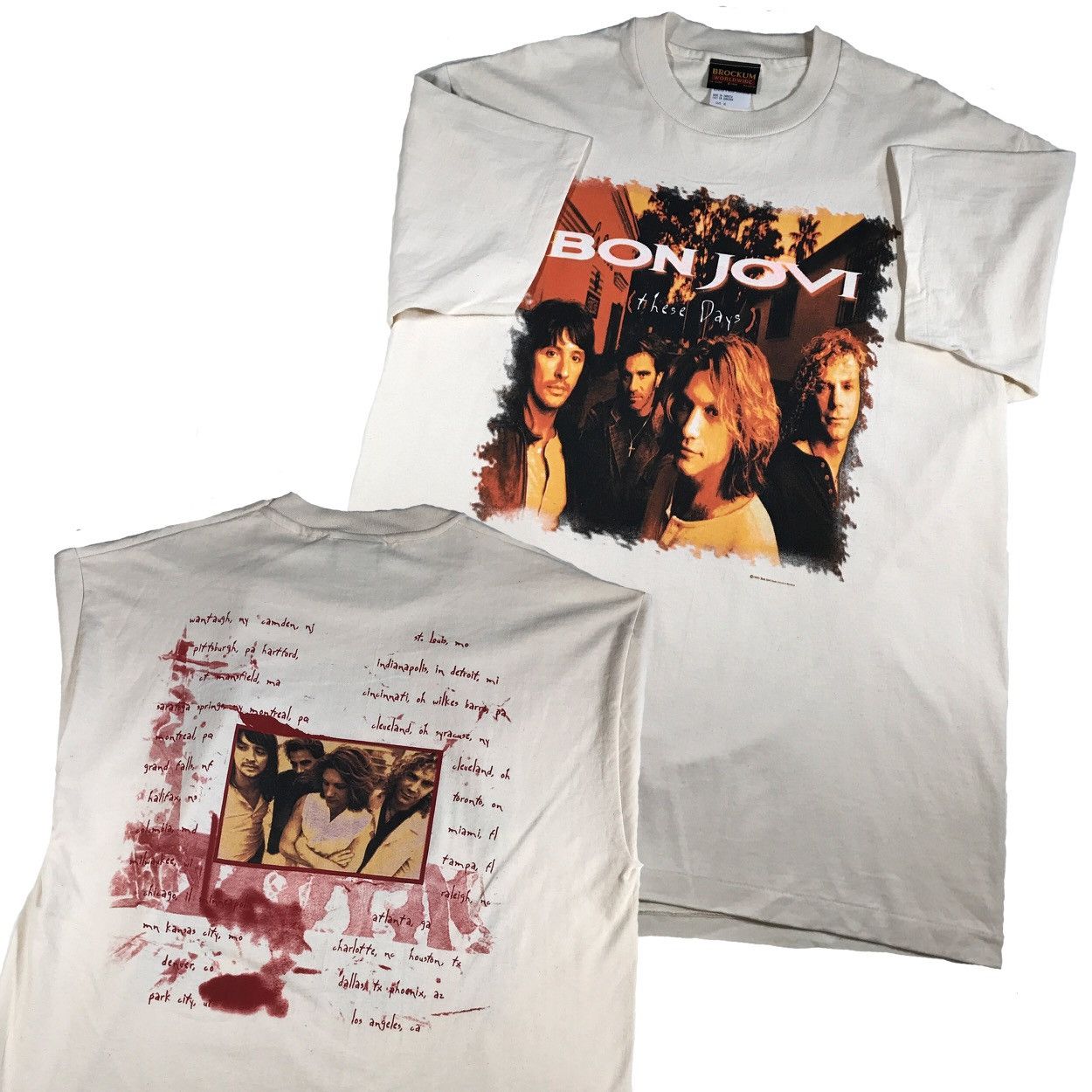 Band Tees × Bon Jovi × Vintage Bon Jovi these days band t shirt xl Size US XL / EU 56 / 4 - 1 Thumbnail