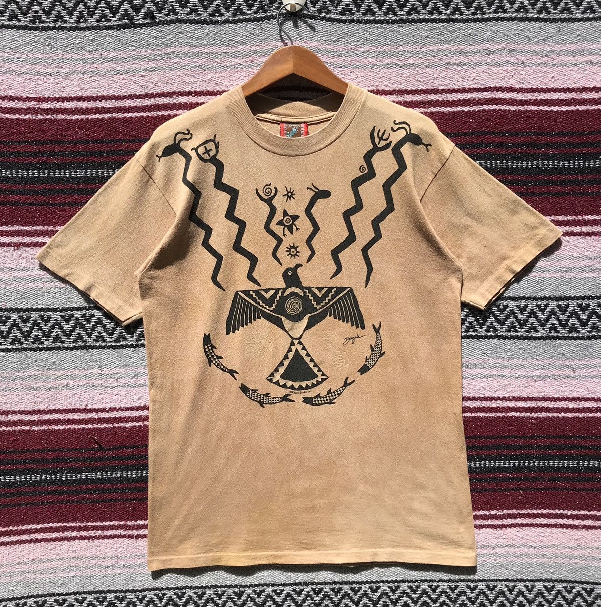 Vintage Vintage 90s Dagoli ThunderBird Tee Goros Japan Size US M / EU 48-50 / 2 - 1 Thumbnail