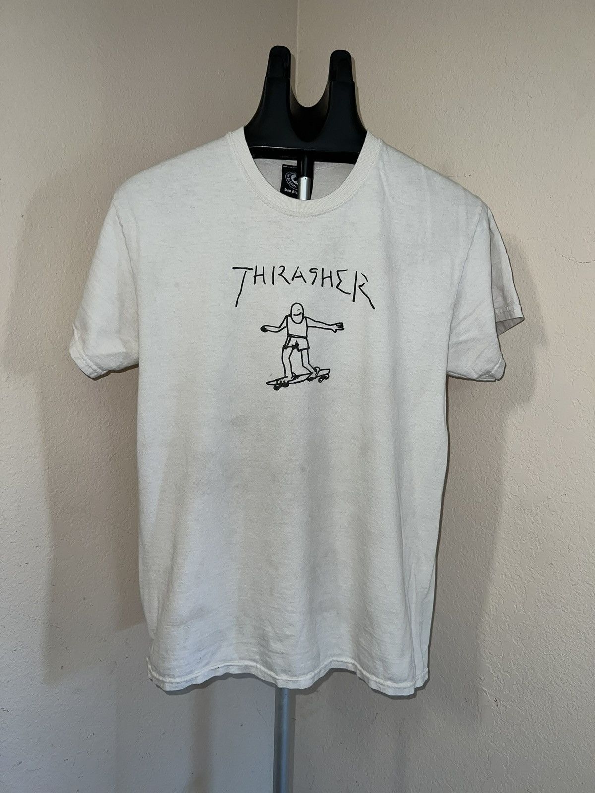 Vintage Vintage Thrasher skateboard t shirt stick figure artistic | Grailed