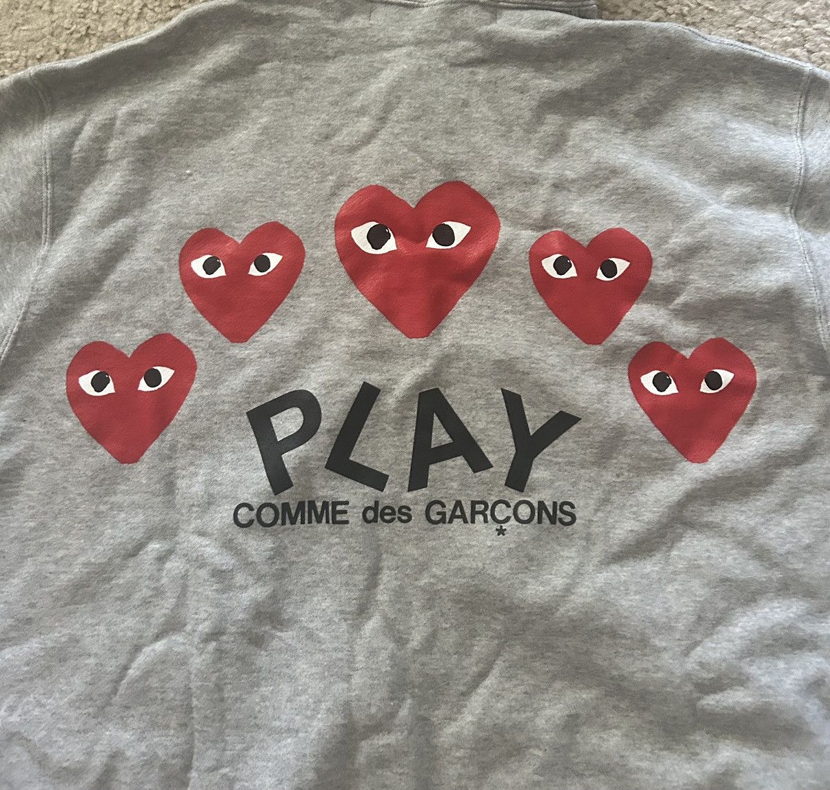 Comme des Garcons PLAY COMME des GARÇONS PLAY Multi Heart Zip Up Hoodie Size US XL / EU 56 / 4 - 6 Thumbnail