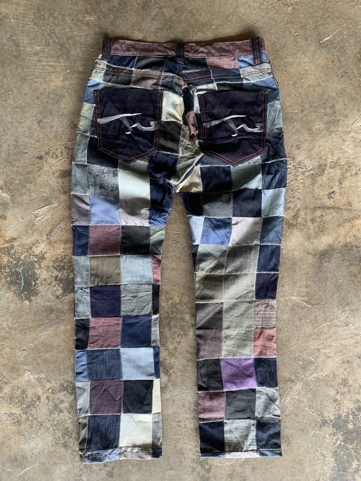 Beauty Beast × Japanese Brand Rare🔥joneaa patchwork jeans Size US 32 / EU 48 - 3 Thumbnail