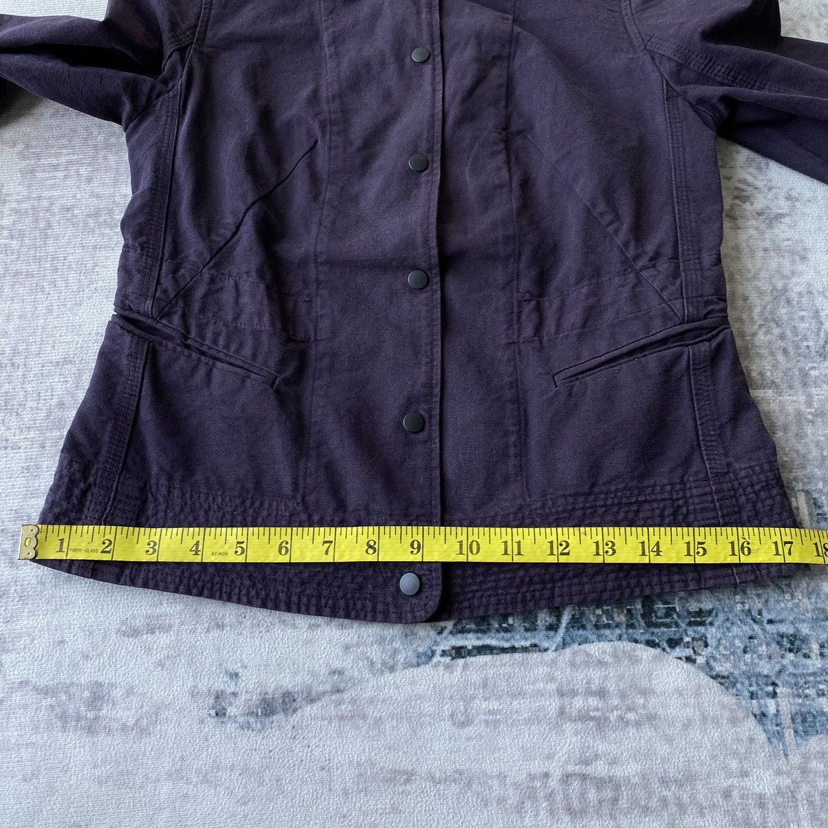 Christophe Lemaire × Lemaire Christophe Lemaire Purple Canvas Blazer Size S / US 4 / IT 40 - 15 Thumbnail