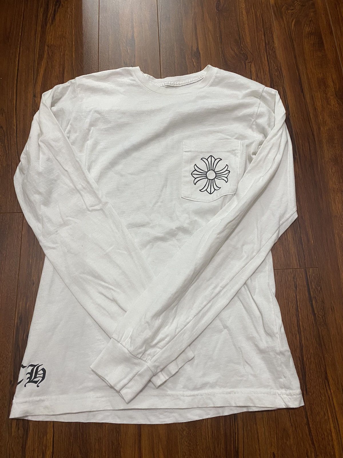 image of Chrome Hearts Long Sleeve in White, Men's (Size Small)