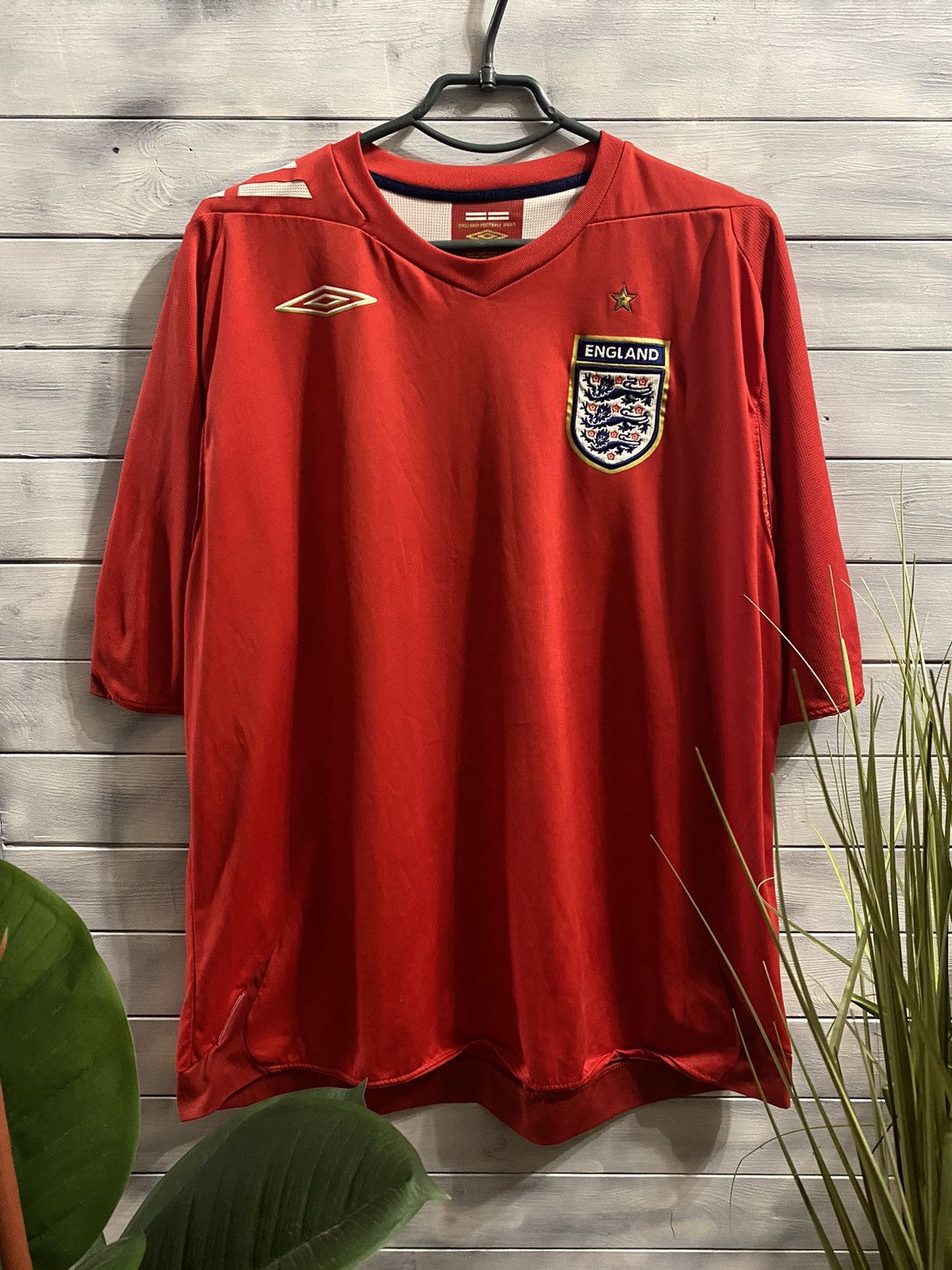 Umbro Rare Vintage Soccer Jersey England 2006-2008 Umbro. Football Size US XL / EU 56 / 4 - 1 Thumbnail