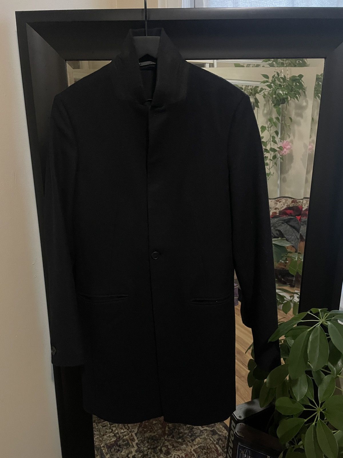 image of Allsaints Coat in Black, Men's (Size Small)